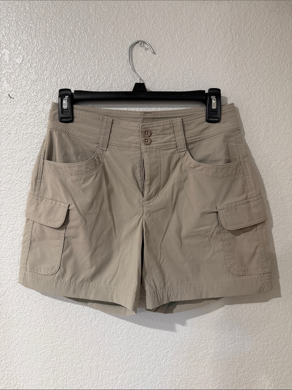 Eddie Bauer Tan Cargo Shorts with Flap Pockets